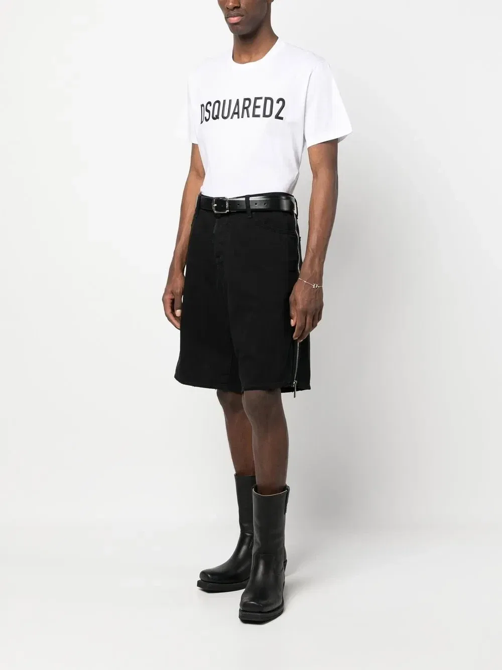 Иконические джинсовые шорты Dsquared2, черный — фото 2