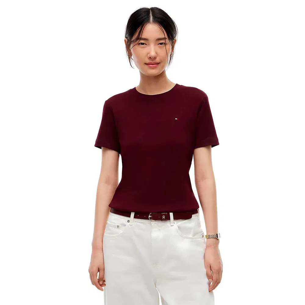 Женская футболка с коротким рукавом Slim Cody Tommy hilfiger, Red