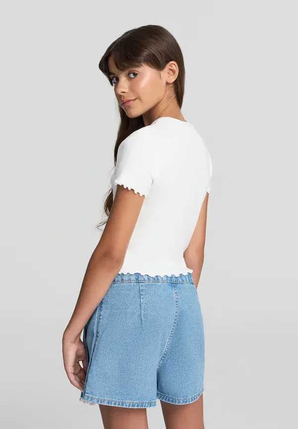Юбка джинсовая A-line skirt Terranova, Blu Denim Medio, синий — фото 2