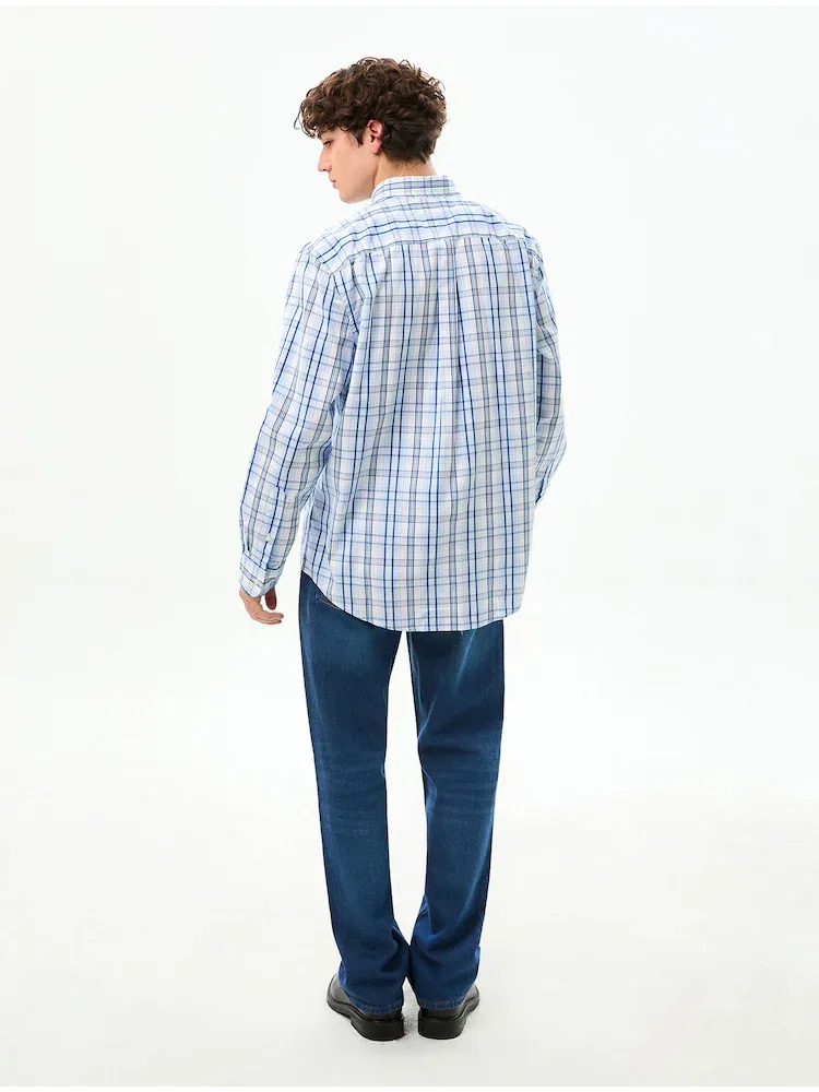 Рубашка с клетчатым принтом, Regular fit TOMMY HILFIGER, Ivory — фото 3
