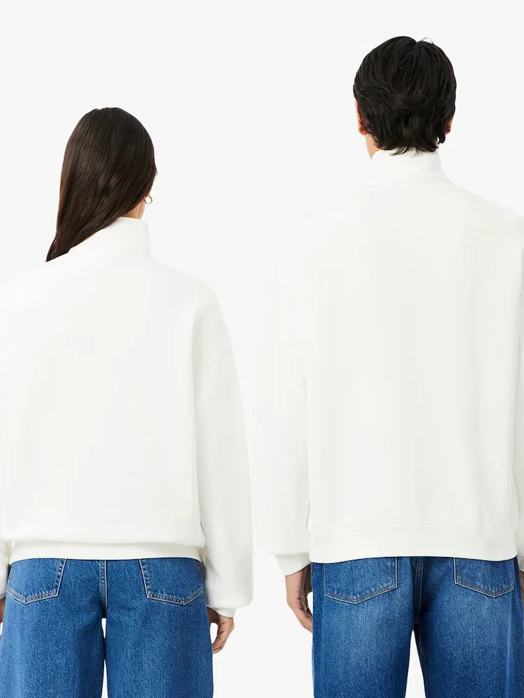 Свитер свободного кроя с полузастежкой LACOSTE — фото 3