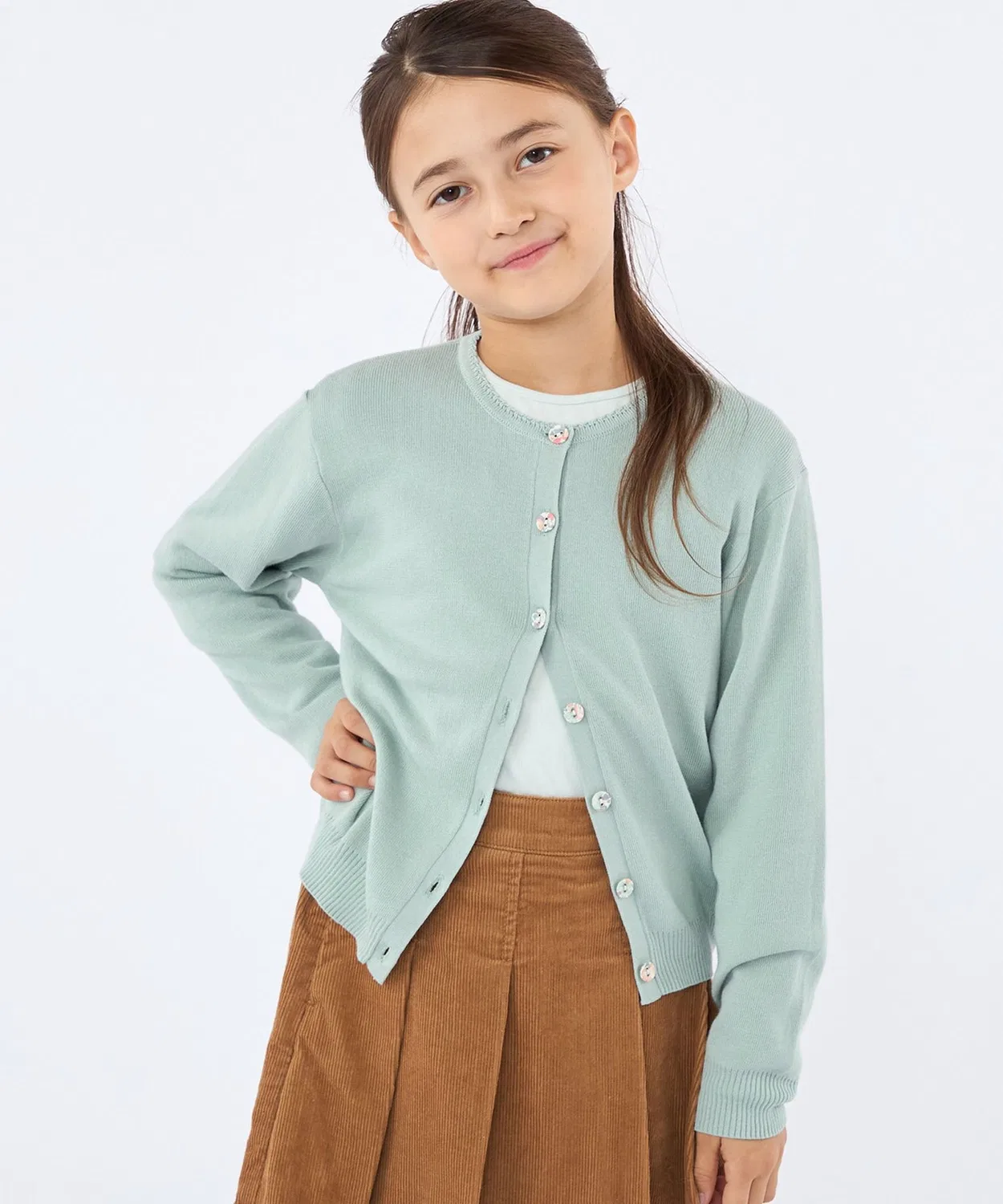 Детский кардиган с длинным рукавомMichelle SHIPS, Light Green