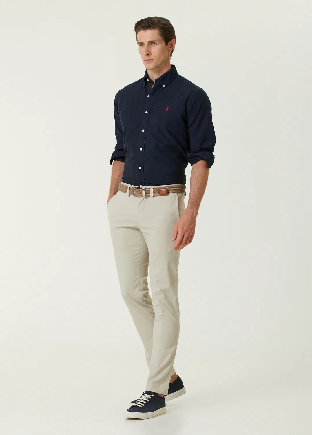 Рубашка Oxford Custom Fit Polo Ralph Lauren, lacivert — фото 2
