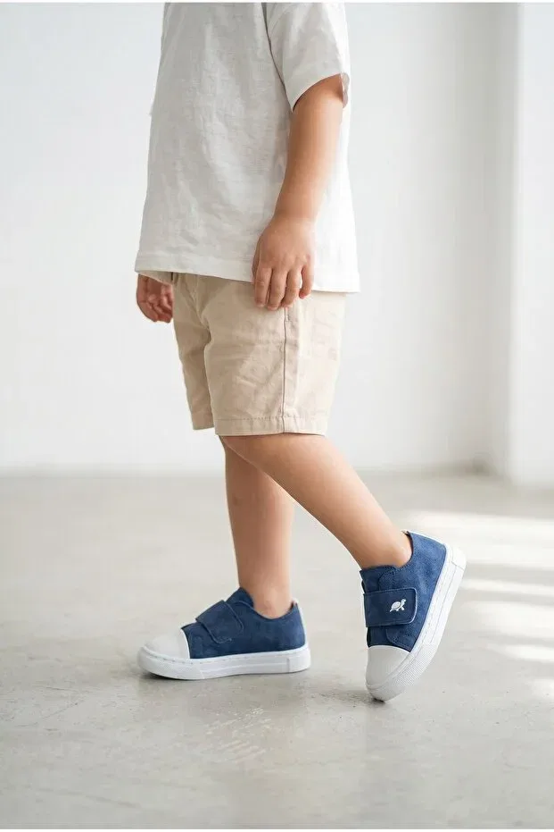 Детские кроссовки для девочек с липучкой Sthapy, Navy Blue