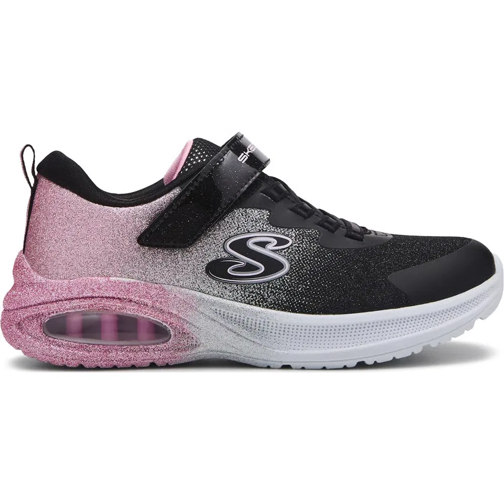 Детские кроссовки Microspec Max Advance Skechers, Black Ombre Glitter — фото 2