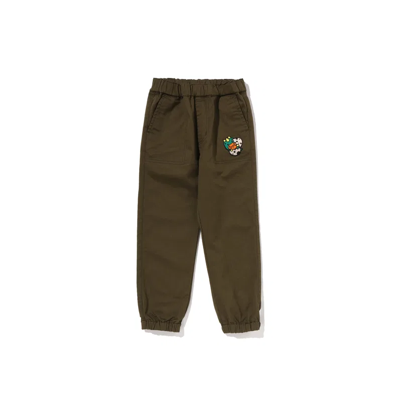 Детские брюки с принтом A BATHING APE, Green GRD