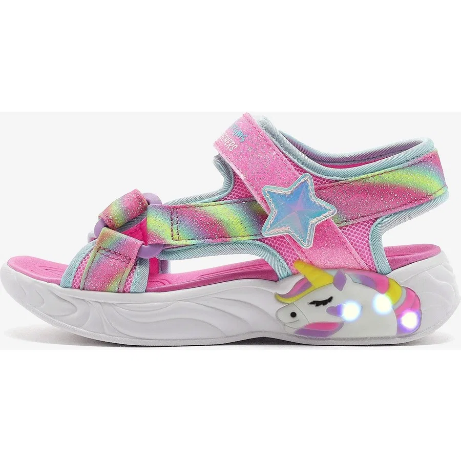 Сандалии с подсветкой Unicorn Dreams Dreamy Unicorns Skechers, Розовый — фото 2