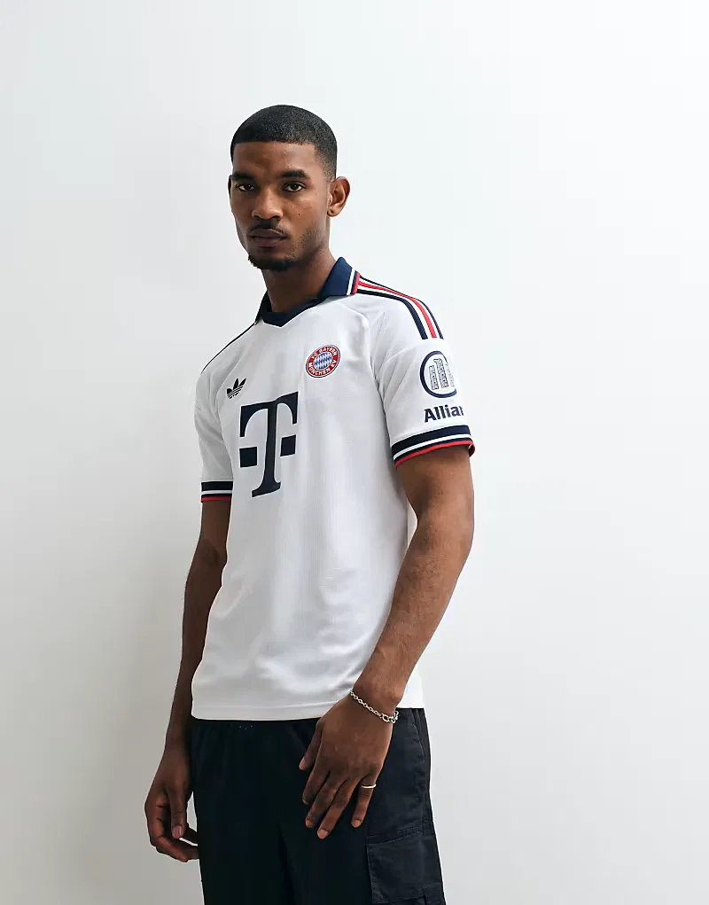 Футболка Adidas Football "Бавария Мюнхен" сезона 26/27, выездная, белая — фото 4