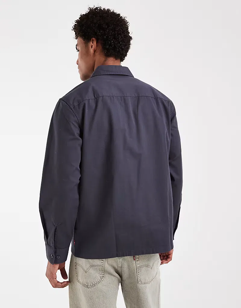 Рубашка Levi's Workwear с карманом, угольно-серый — фото 3