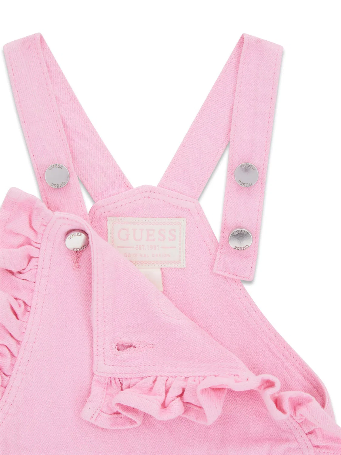 Комбинезон стандартного кроя для девочки Guess, светло-розовый — фото 3