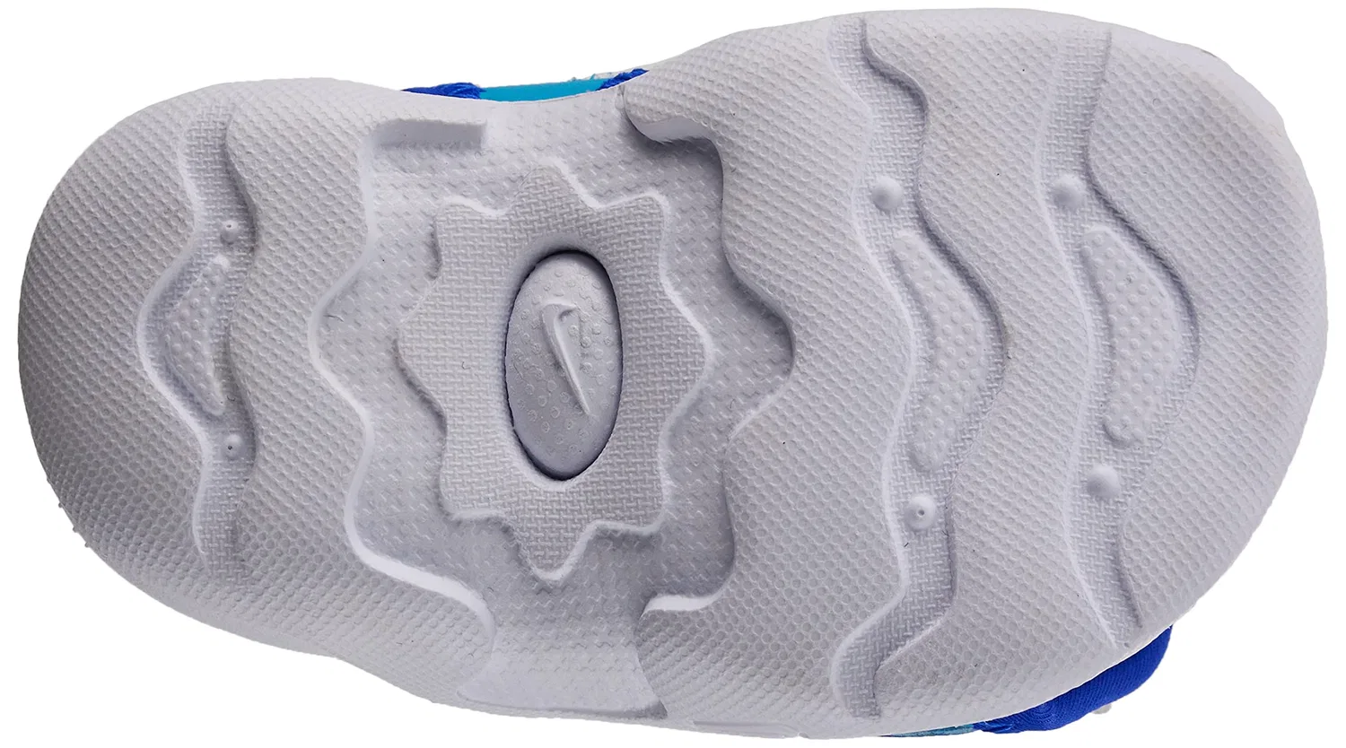 Детские кроссовки для мальчиков с закрытым носком NIKE Sunray Adjust 6 NIKE, Blue Lightning Racer Blue White — фото 2