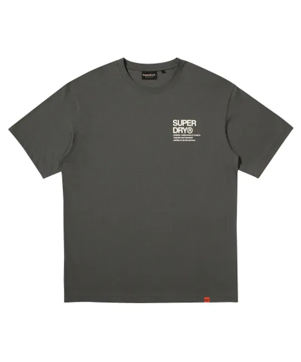 Футболка с логотипом, Superdry, темно-серый