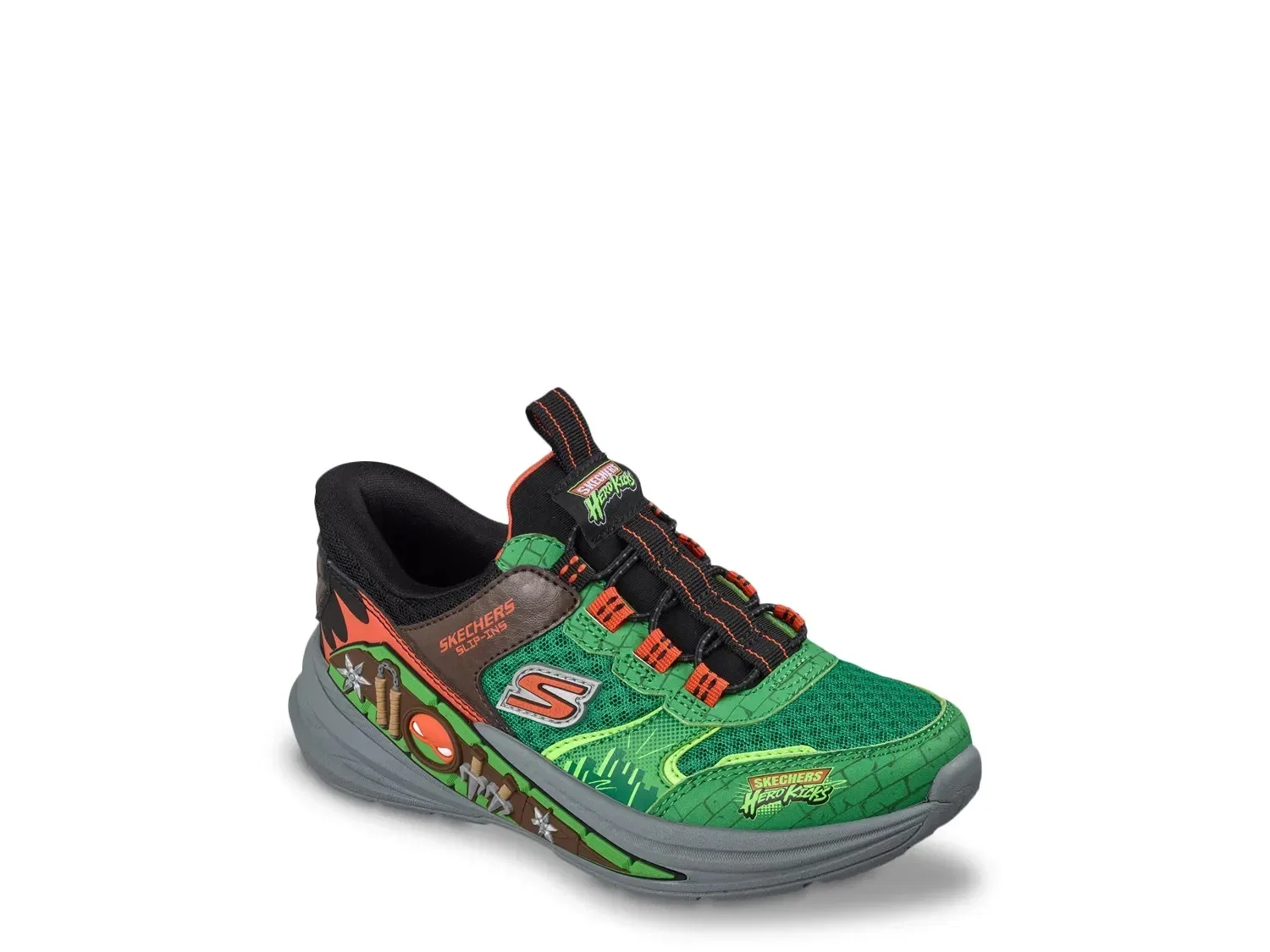 Кроссовки Hands Free Slip-ins Hyper-Quest Where's My Skechers, зеленый/мультиколор