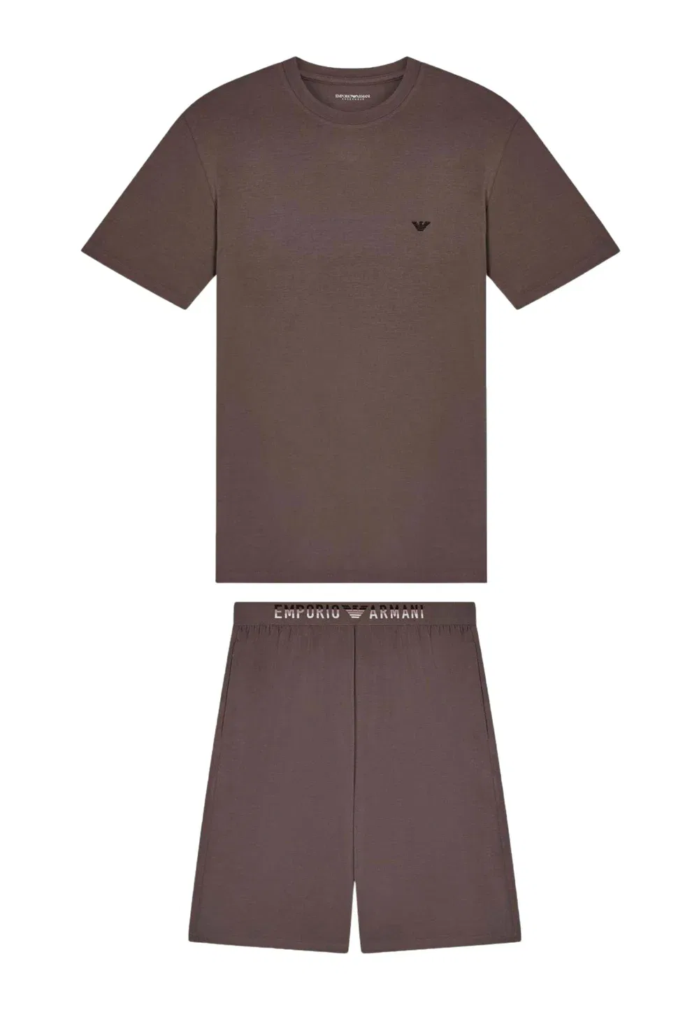 Пижамный комплект Pigiama uomo set - пижамный комплект Emporio Armani, Marroncino — фото 3