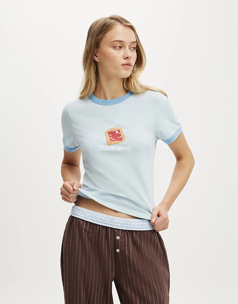 

Мягкая детская футболка Cotton On Dreamy, цвет синий Cotton On