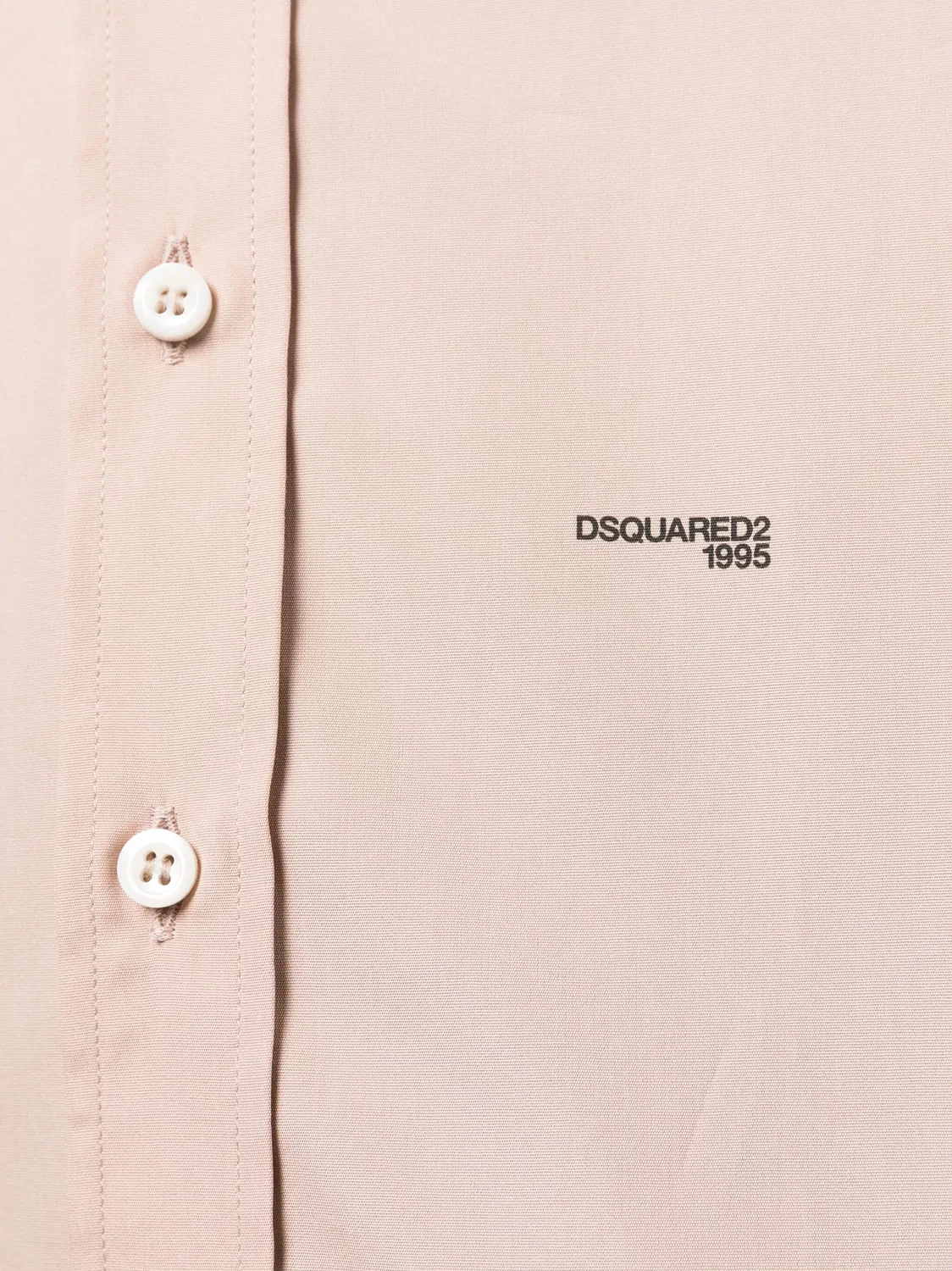 DSQUARED2 Рубашка из хлопка с логотипом в розовом цвете — фото 2