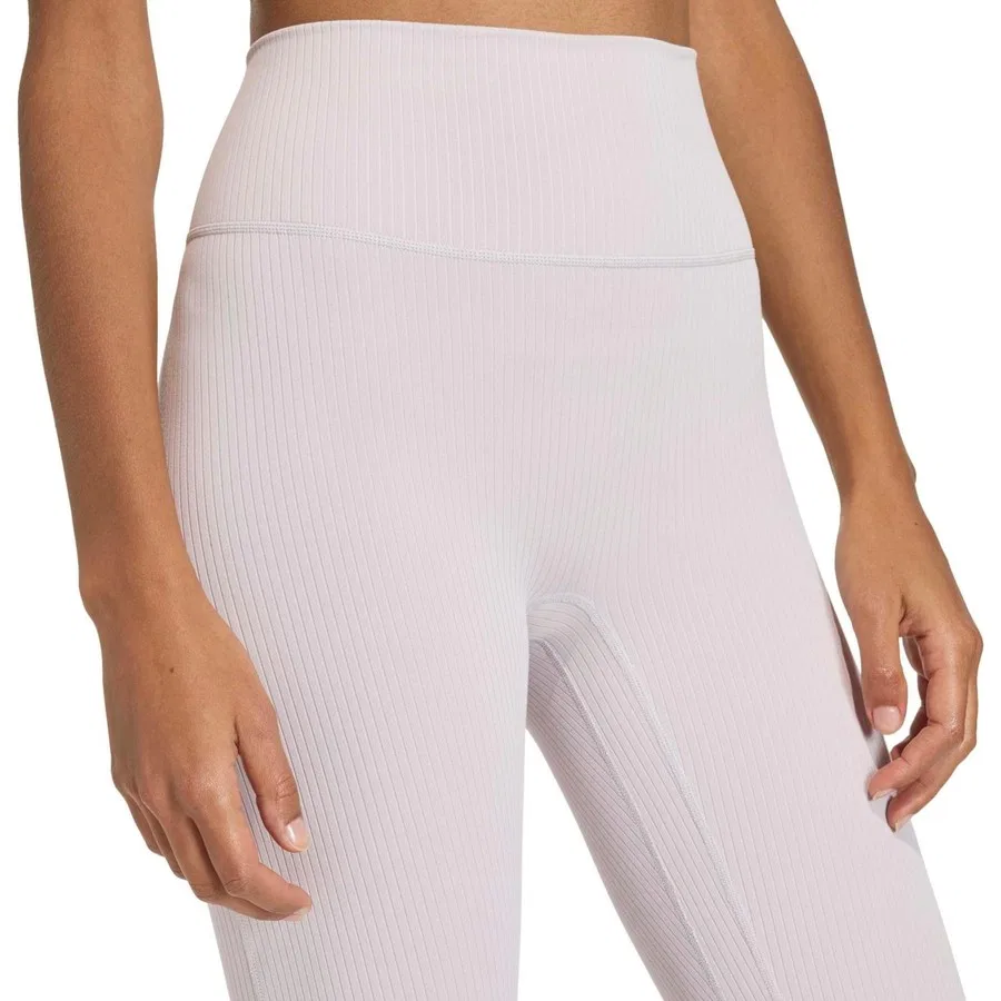 Леггинсы спортивные с длиной 7/8 с принтом All Me Rib adidas Performance, Фиолетовый — фото 4