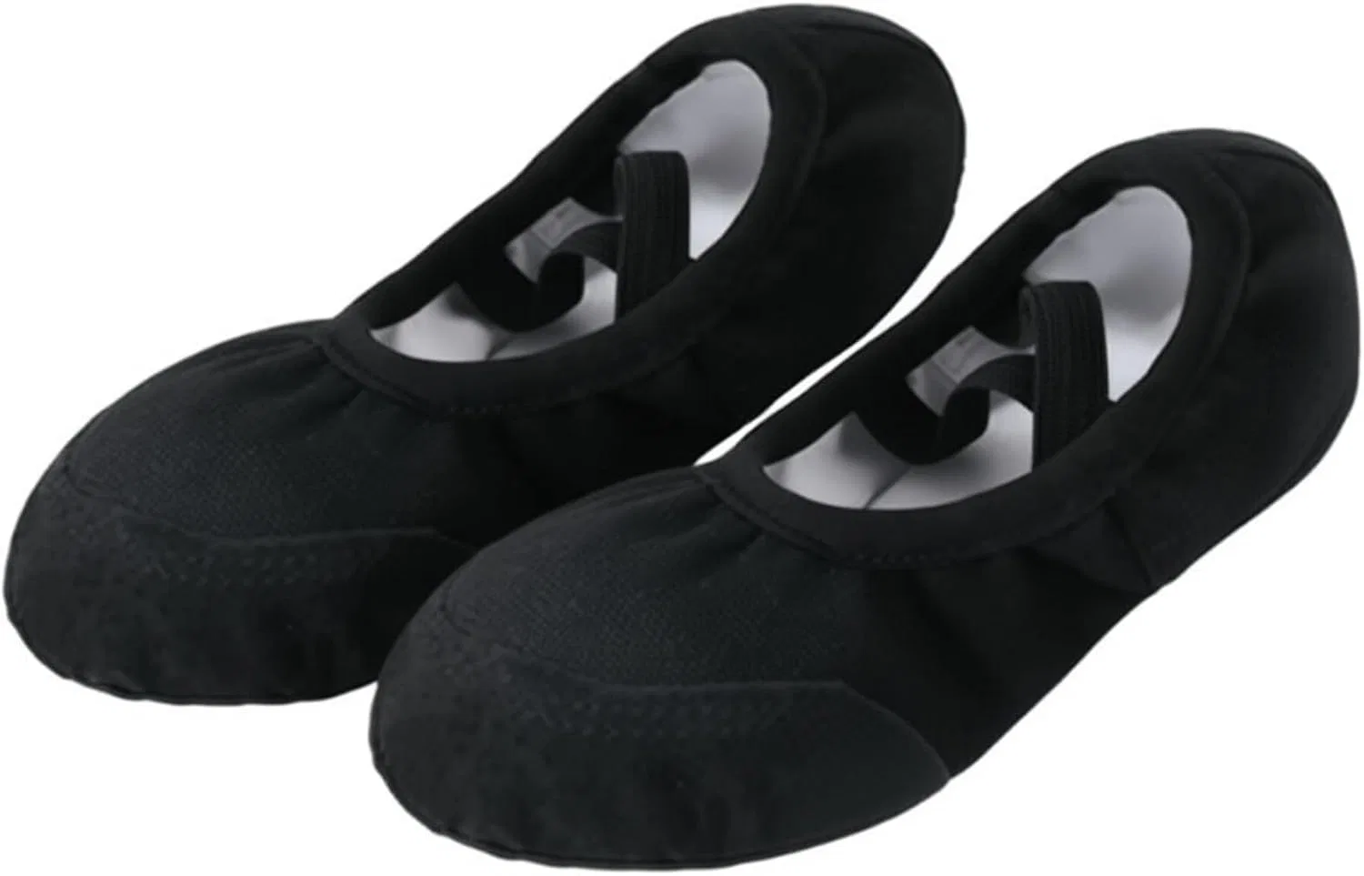 Детские балетки для девочек с принтом Canvas Ballet Shoes, Black — фото 3