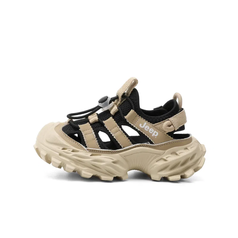 Детские сандалии с закрытым носком модель 25SS08106H Jeep, Khaki/Black