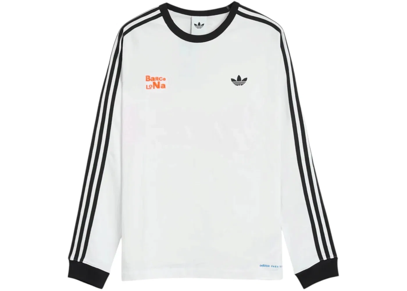 Футболка с длинным рукавом Adidas x Bad Bunny DtMF Tour Barcelona Long-Sleeved T-shirt, White — фото 2