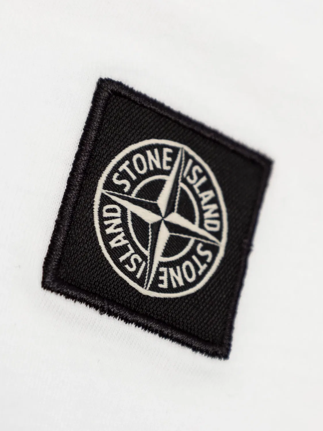 Футболка с нашивкой-логотипом Stone Island, белый — фото 2