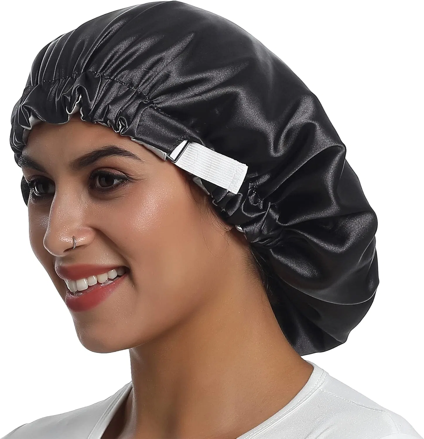 Шапочка для душа Satin Adjustable SAYMRE, Black