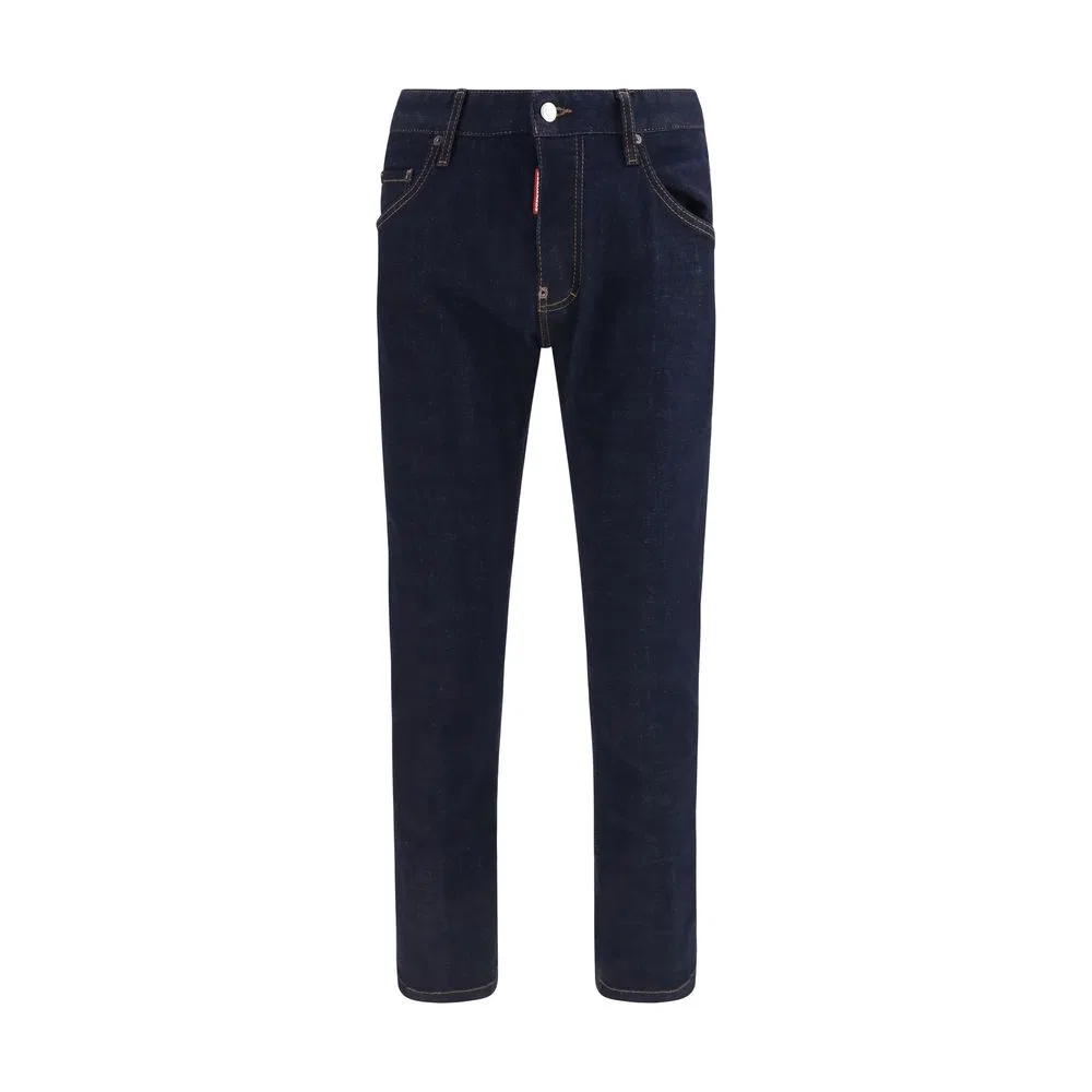 Мужские джинсы зауженного кроя Blue Cotton Slim Fit Jeans Dsquared2, Blue