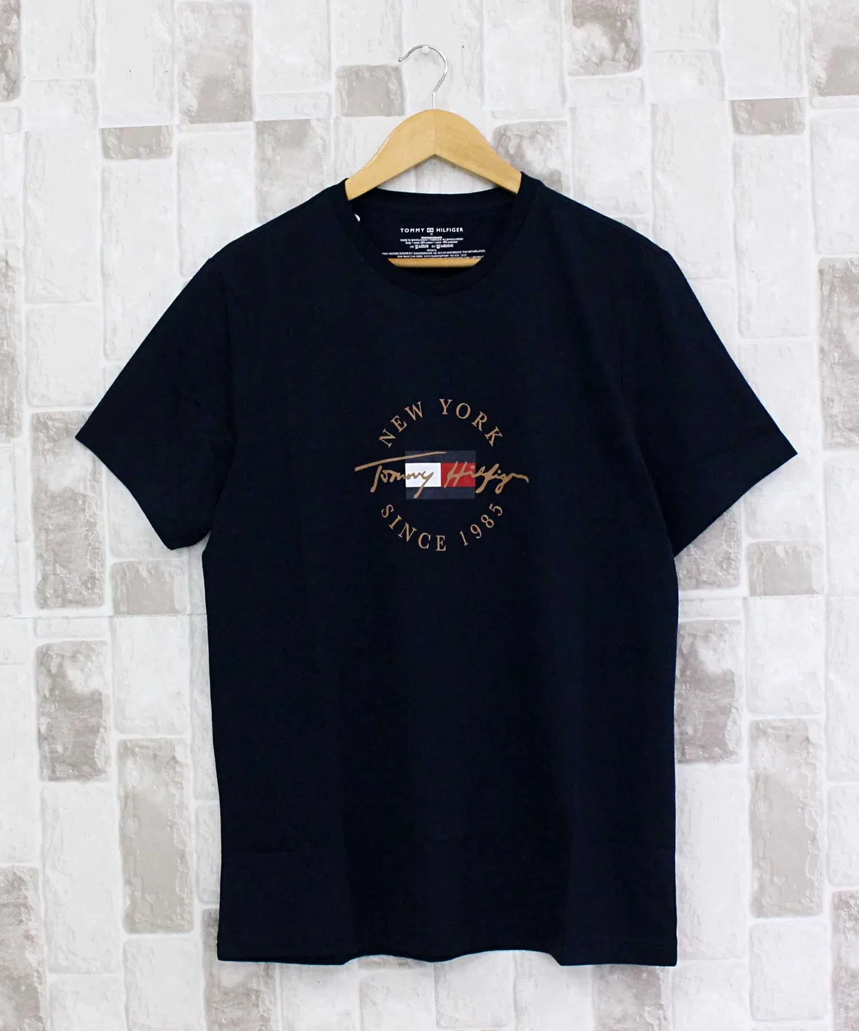 Мужская футболка с круглым вырезом и принтом Circle Logo TOMMY HILFIGER, Navy