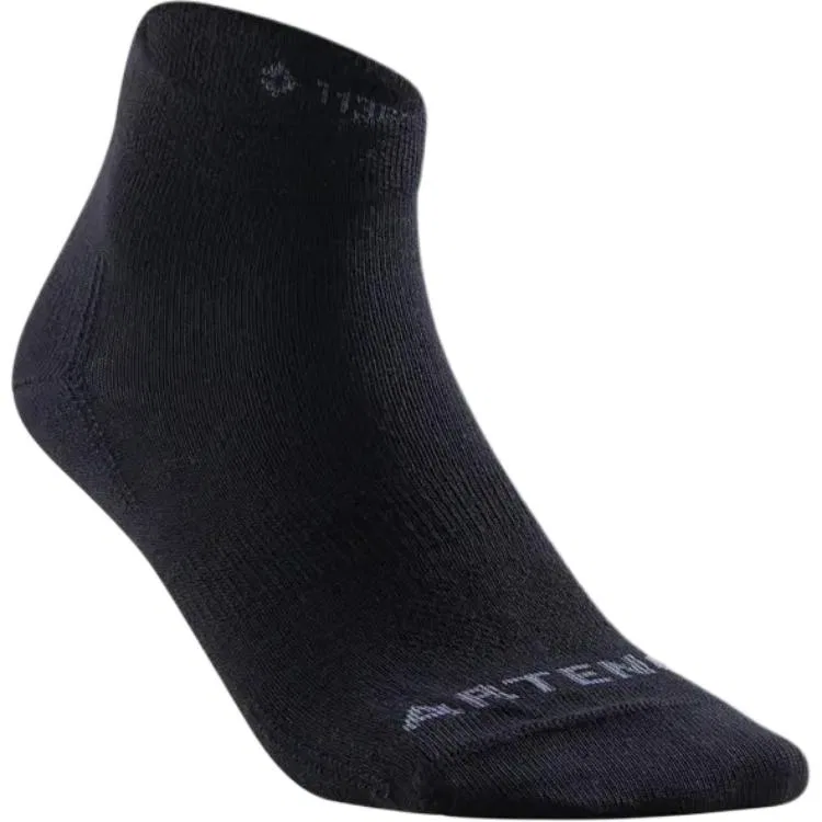 Детские носки-невидимки с длинным рукавом Black (3 Pack) DECATHLON, Black — фото 3