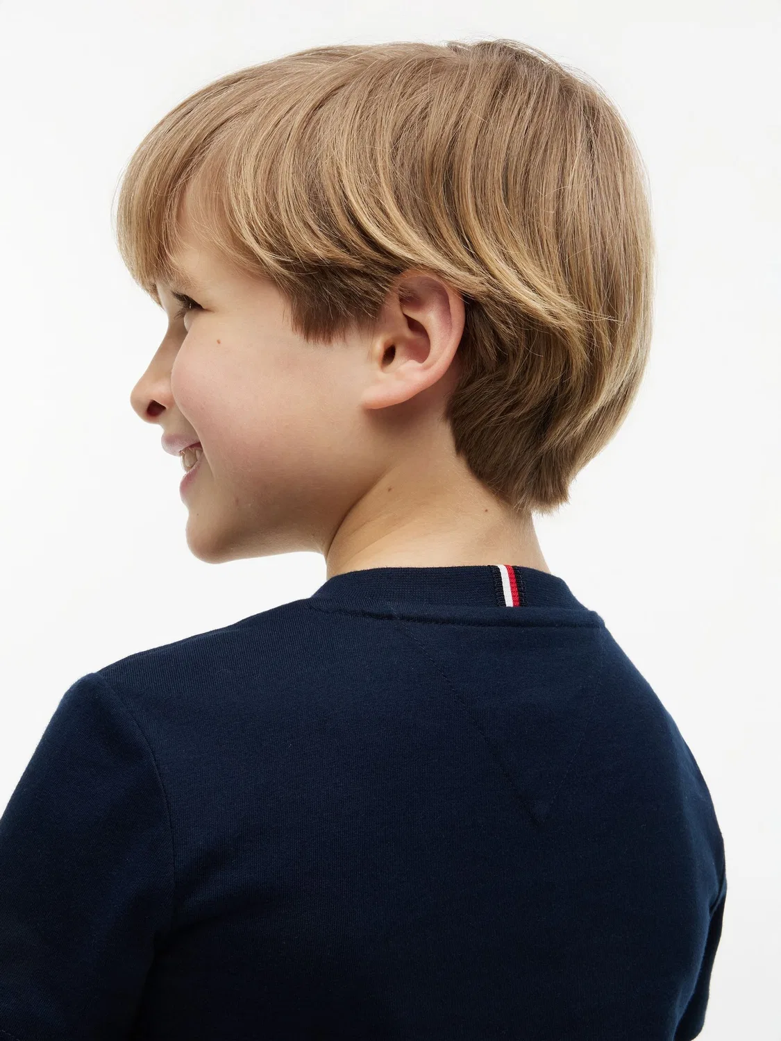 Футболка с логотипом Tommy Hilfiger, синяя — фото 4