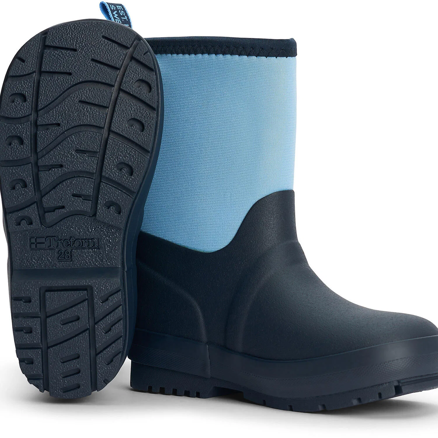 Детские сапоги резиновые с неопреном KIDS KULING NEOPRENE Tretorn, Blau — фото 2