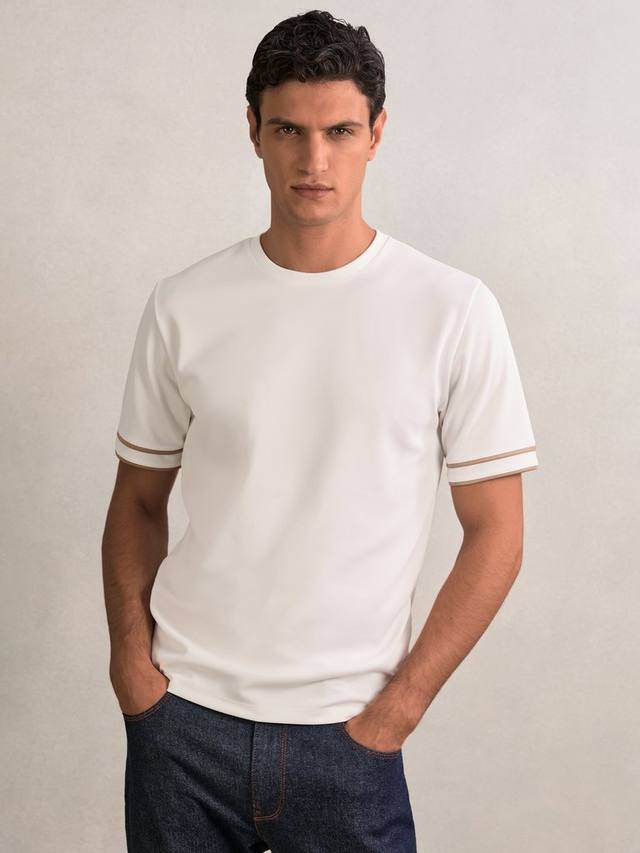 

Футболка Oscar с коротким рукавом и круглым вырезом Reiss