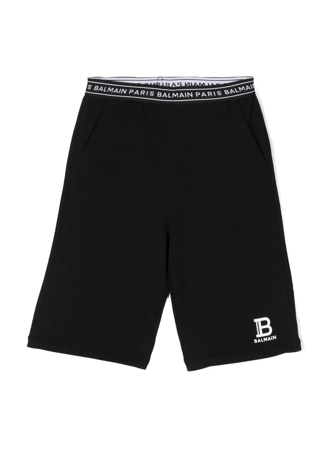 Шорты с логотипом Balmain, черный