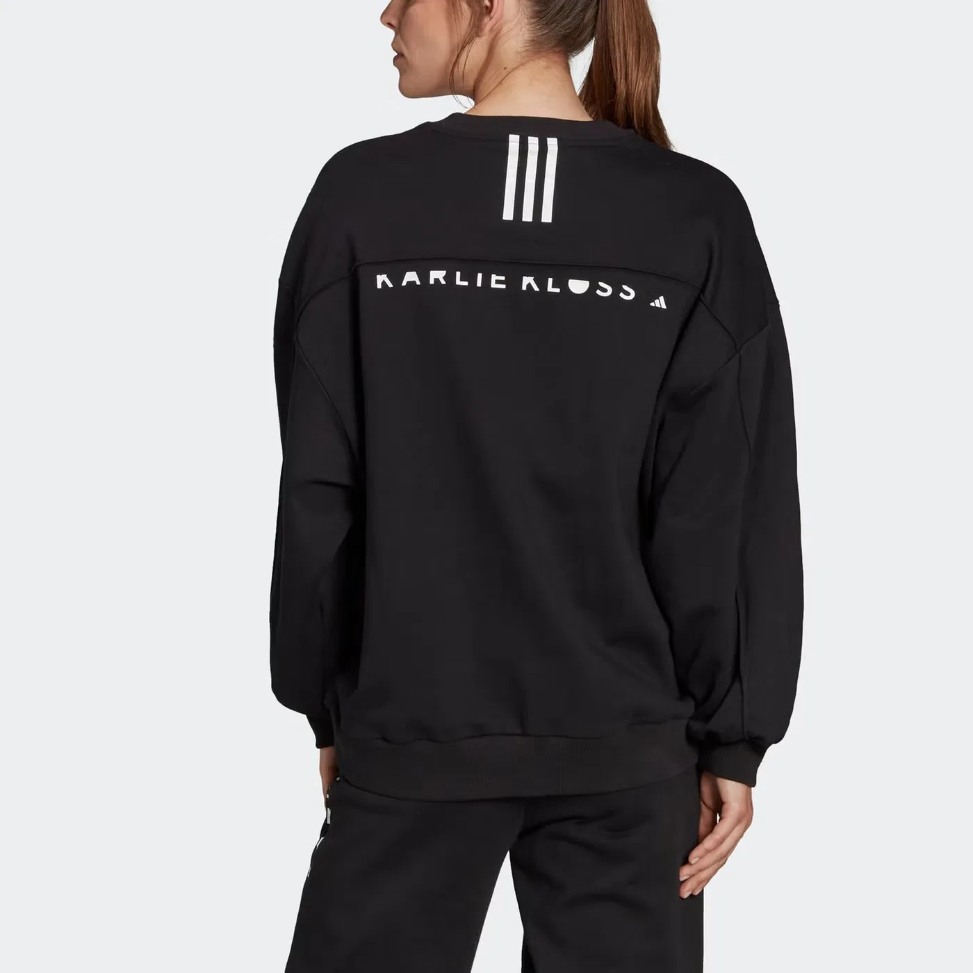 Свитшот с принтом x Karlie Kloss Adidas, черный — фото 2