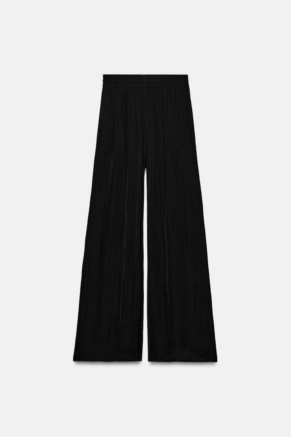 Брюки Zara Flowing Wide-Leg, черный — фото 2