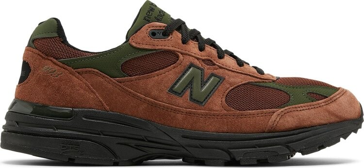 

Кроссовки New Balance Aimé Leon Dore x 993 Made in USA 'Beef & Broccoli', коричневый