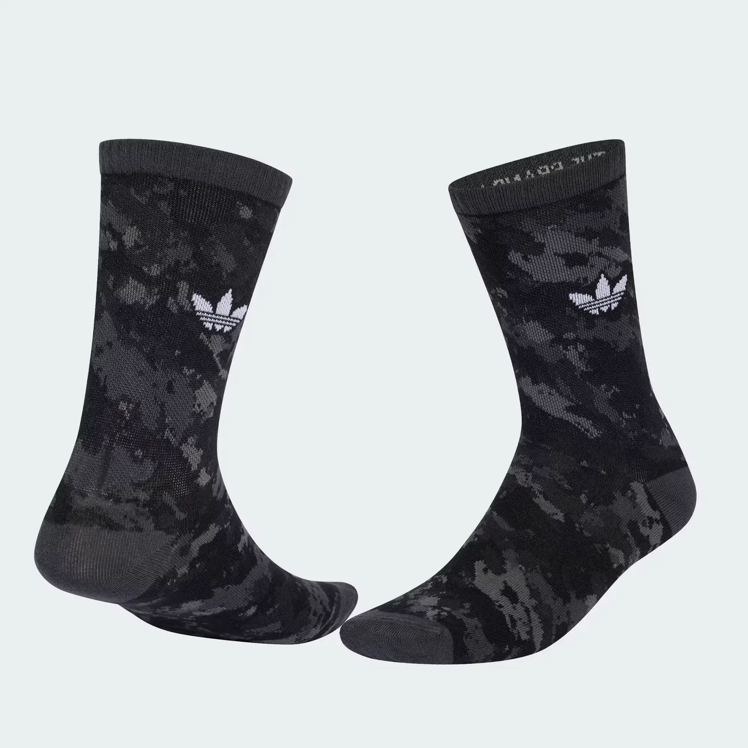 Носки с камуфляжным принтом, 2 пары, Camo Crew, Adidas Originals, угольный/черный — фото 2