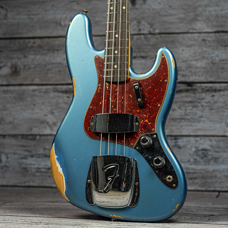 

Fender Custom Shop Limited Edition '60 Jazz Bass Relic - Aged Lake Placid Blue