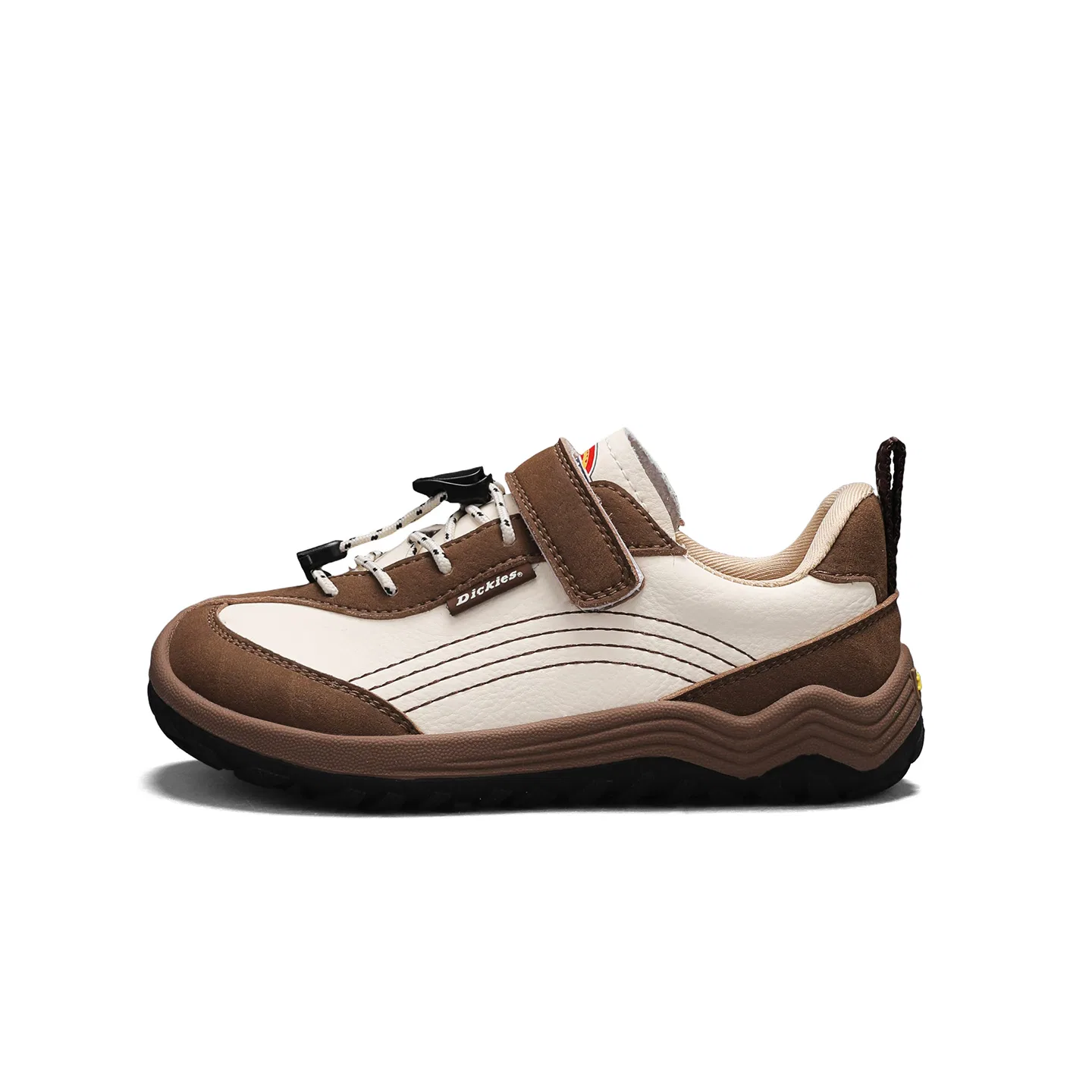 Детские кроссовки с закрытым носком Dickies, White Brown Multicolor