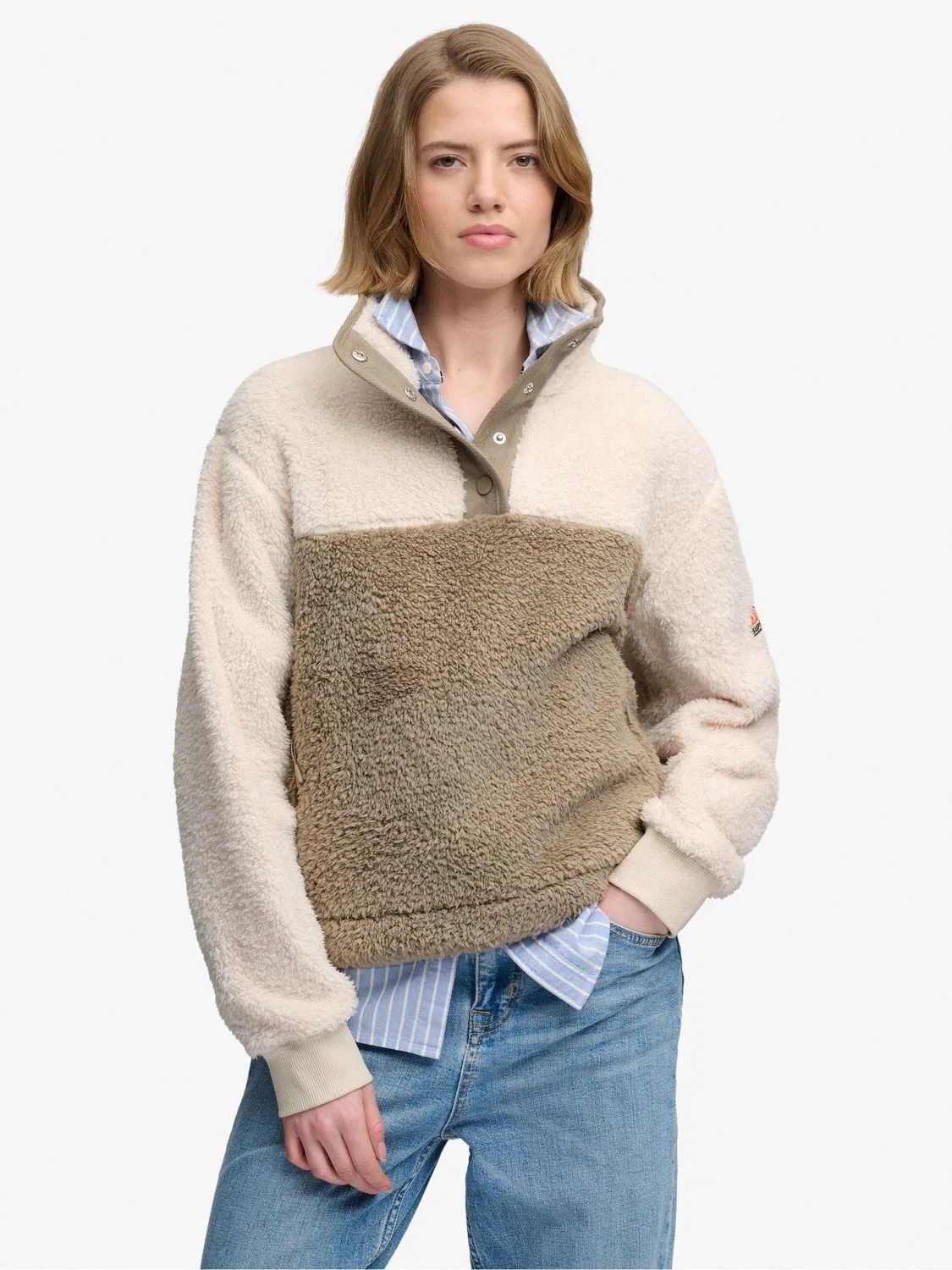 Свитшот Super Soft Mash Up Superdry, коричневый