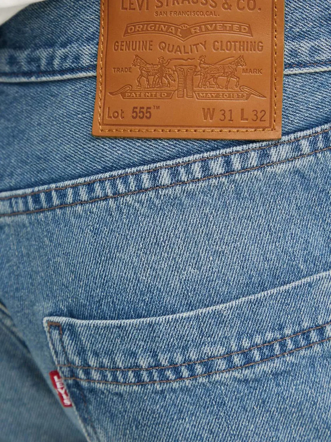 Джинсы 555 панельные синие Levi's, синий — фото 2