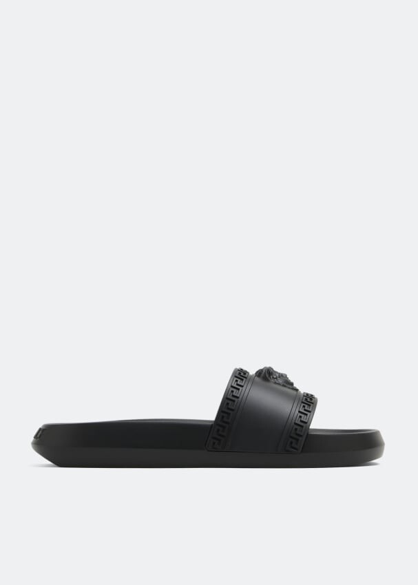 

Шлепанцы VERSACE La Medusa rubber slides, черный