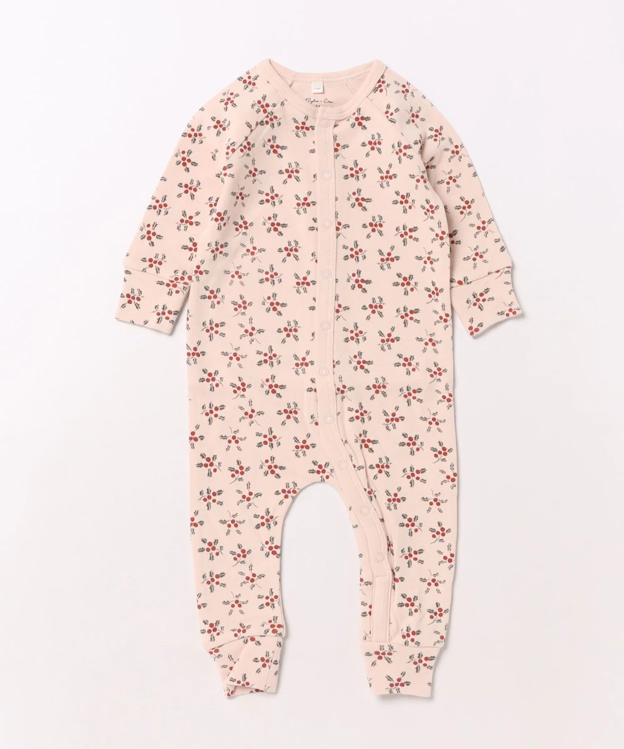 Детская пижама с длинным рукавомOrganic Long John Pajamas Rylee + Cru, Pink
