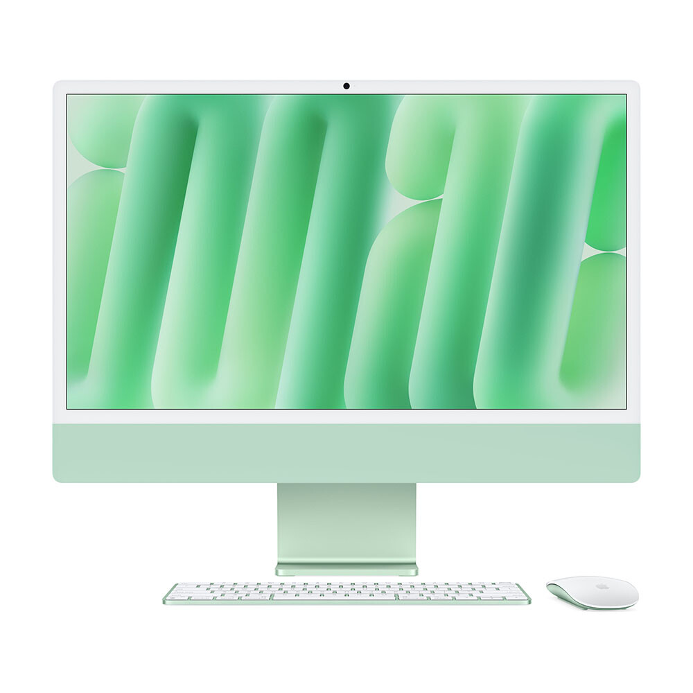 

Моноблок Apple iMac 24'' М4 (2024), 10 CPU/10 GPU, 16 ГБ/1 ТБ, Standard glass, Green, английская клавиатура