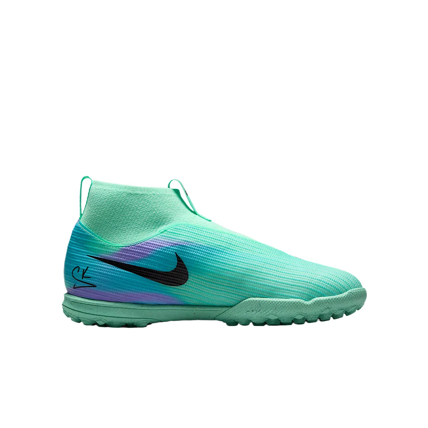 Детские футбольные бутсы Nike Mercurial Superfly 11, Radiant Green/Dreamy Purple Red/Pulse Lake Blue/Black — фото 3