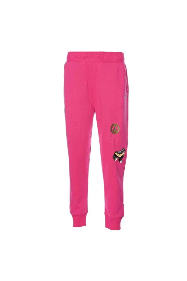 Детские спортивные штаны для мальчиков с принтом Hummel, Pink — фото 2