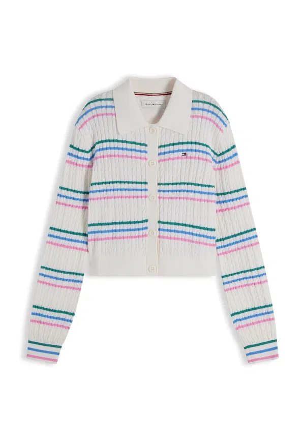 Кардиган шерстяной Cardigan Tommy Hilfiger, ivory, слоновая кость — фото 4
