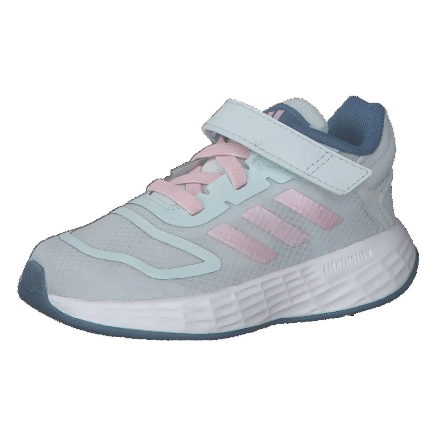 Детские кроссовки для мальчиков с шнуровкой Duramo 10 El I Adidas, Blue Tint Clear Pink Altered Blue