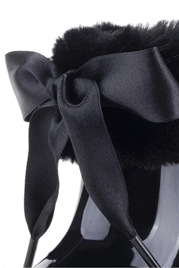 Детские ботинки для девочек из экокожи Winter Kids' Bımbı Igor, Black — фото 4