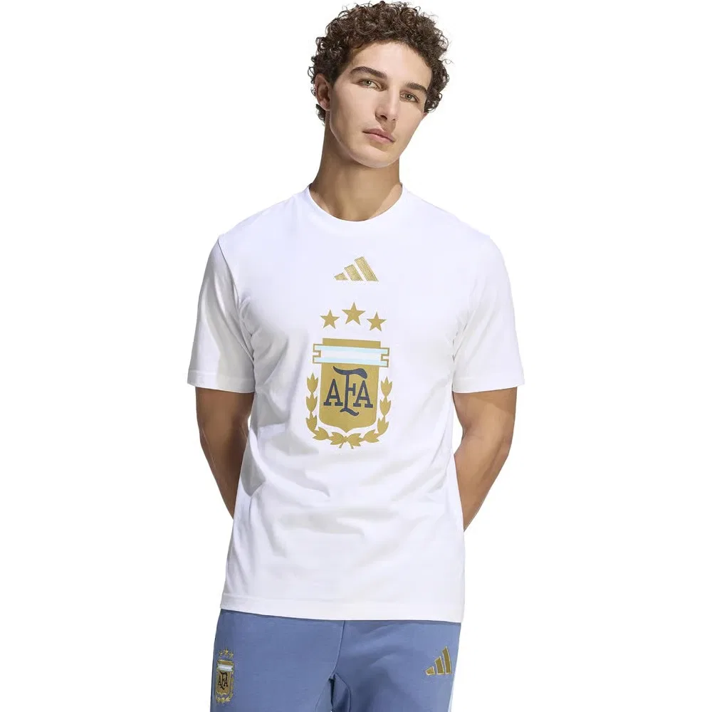 Мужская футболка Argentina DNA Adidas, White — фото 2